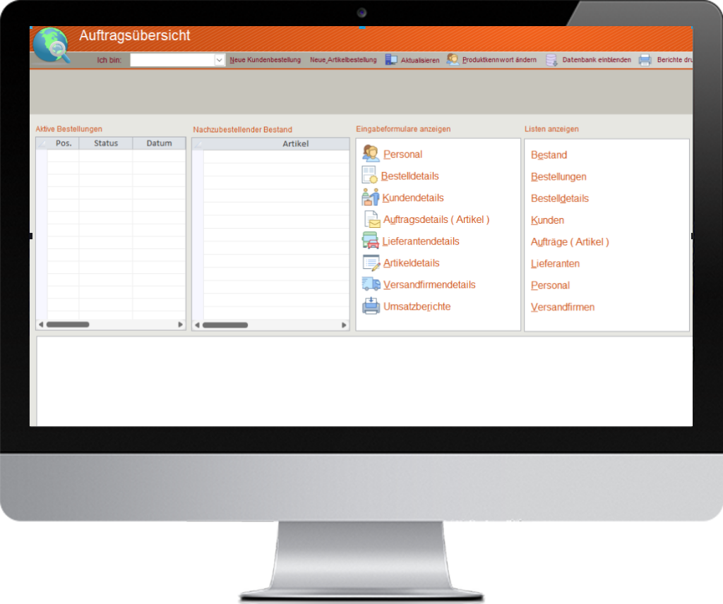 Auftragsübersicht